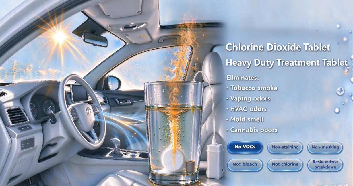 Clo2 Tablet 20g Heavy Duty Tablet For Vehicle Odor Removal